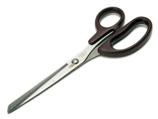 Isolated Dirty Used Scissors - Closed