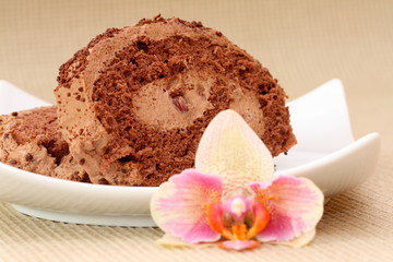 piece of chocolate cake