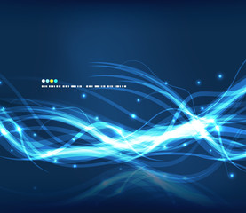 Abstract glowing lines