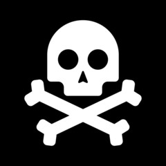 Skull and bones vector