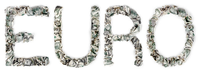 Euro - Crimped 100$ Bills