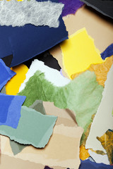 Colorful Torn Paper Background