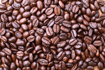 Coffee beans background