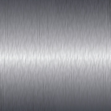 Brushed aluminium metal plate background