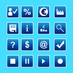 Blue icons