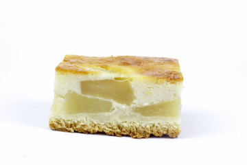 apple pie  on the white background