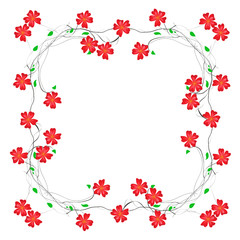 floral decorative frame