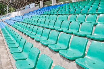 empty plastic  seats