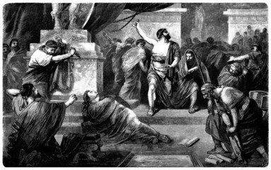 Ancient Rome - Julius Cesar : Murdered - obrazy, fototapety, plakaty