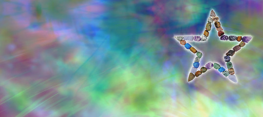 Crystal Healing Star website header