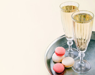 Two glasses of sparkling wine © Anna-Mari West