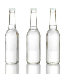 Water bottles isolated on white
