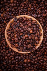 Roasted coffee beans