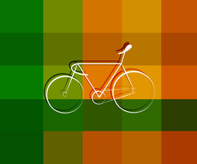 Sports Bicycle symbol design on texture background