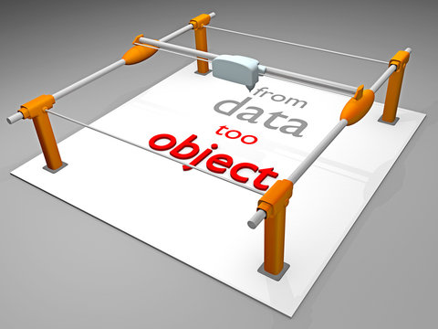 3D Drucker_from data too oblect - 3D