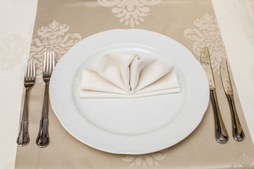 empty white plate