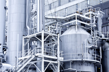 Industrial building and steel pipes