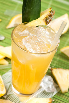 Drink with pineapple