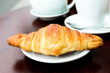 coffee and croissants