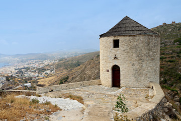 Fototapeta na wymiar Syros island at the Cyclades in Greece
