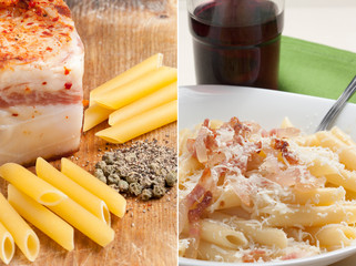 pasta alla grigia e ingredienti