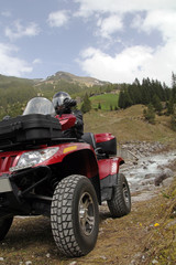 Das ATV in den Bergen