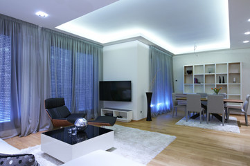 Living and dining room interior