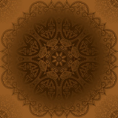 Vintage template Oriental circle background