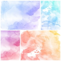 Watercolor background. colorful Abstract water color art 