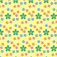 Geschenkpapier Muster Kreise aus Blumen