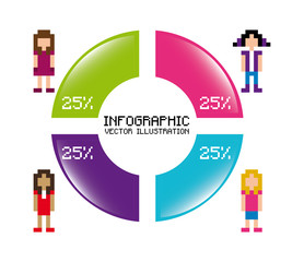 infographics pixel design