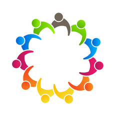 Fototapeta na wymiar Business Meeting 11 - Logo template - icon vector
