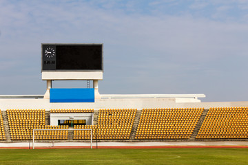 Naklejka premium Stadium with scoreboard