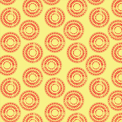 Unregelmässiges Muster Dreckiger Mandalas