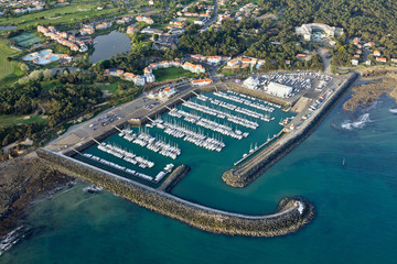 Photo aérienne port Bourgenay, Talmont-Saint-Hilaire