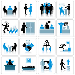Business Management and Human Resources Icon Set