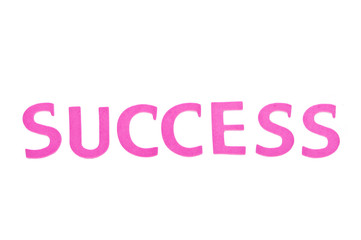 Success concept related words isolated on white