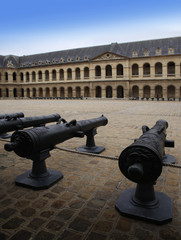 Cannons in Les Invalides (Hôtel des Invalide) in Paris, France.
