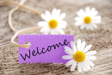 Obraz premium banner with Welcome