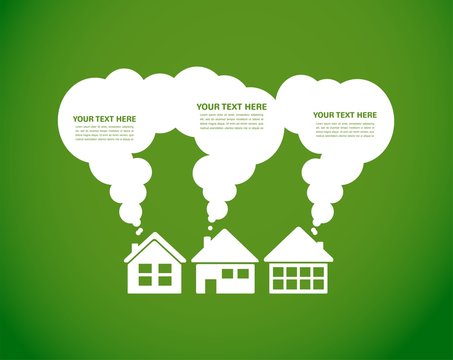 green village and clean enviroment, infographics