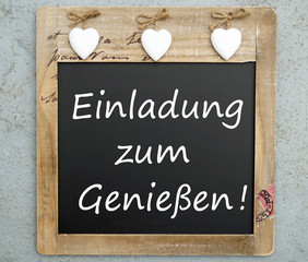 Einladung zum Genießen!
