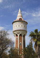 Fototapeta na wymiar Ornate watertower. Barcelona. Spain