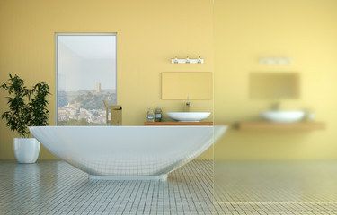 Naklejka na ściany i meble modernes Badezimmer