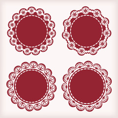 Collection lace frames.