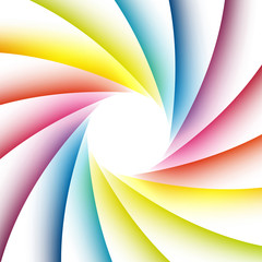 Bright rainbow poster for highlighting the message