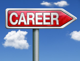 career road sign arrow