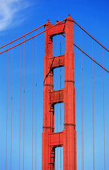 Part of famous Golden Gate Bridge