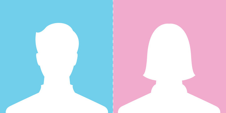 male and female profile picture