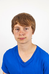 portrait of handsome teenager