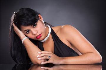 Obraz premium Portrait Of Young Woman